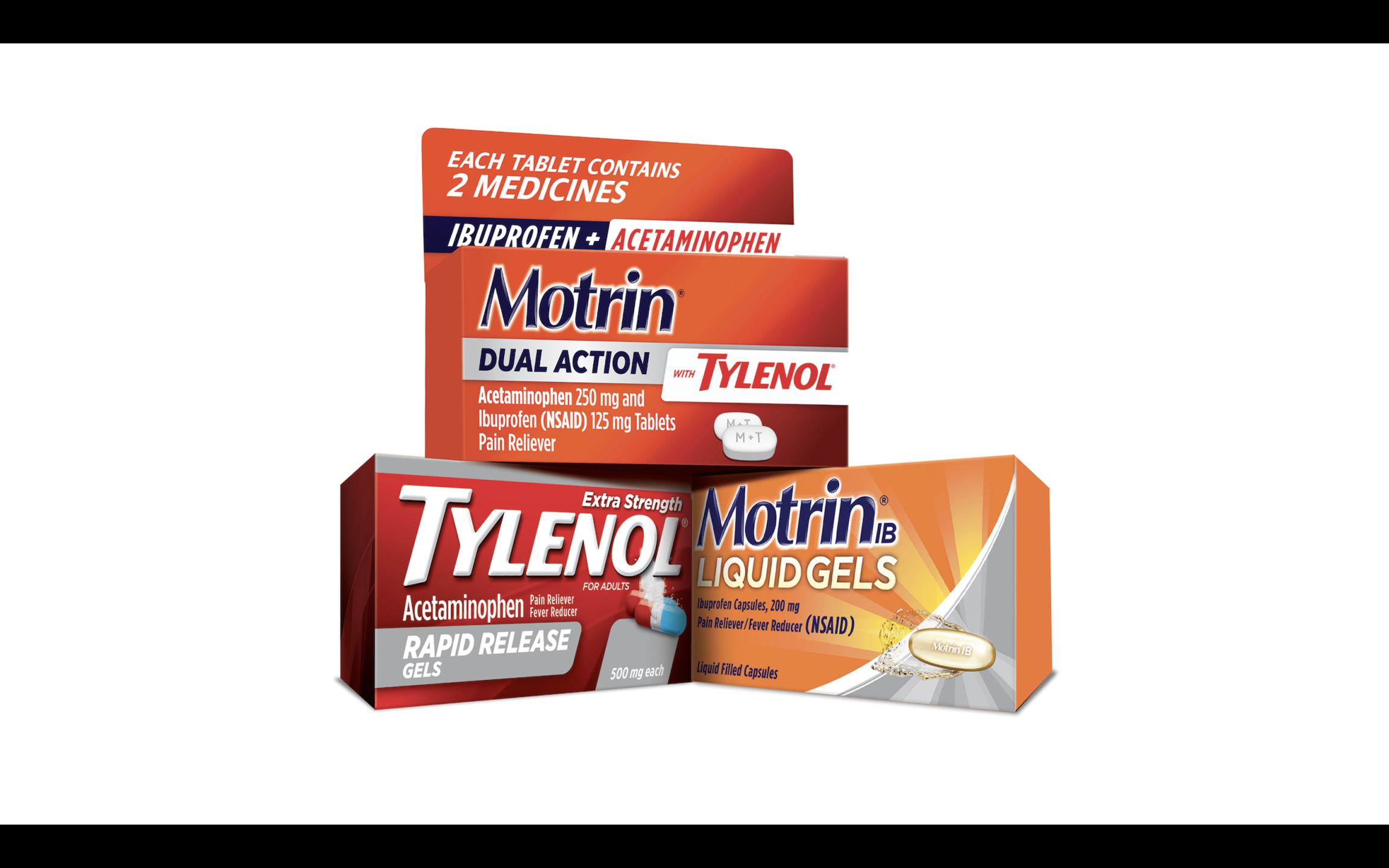 Mofrin Tylenol® Precise™ Pain Relieving Cream and Motrin® Dual Action with ...