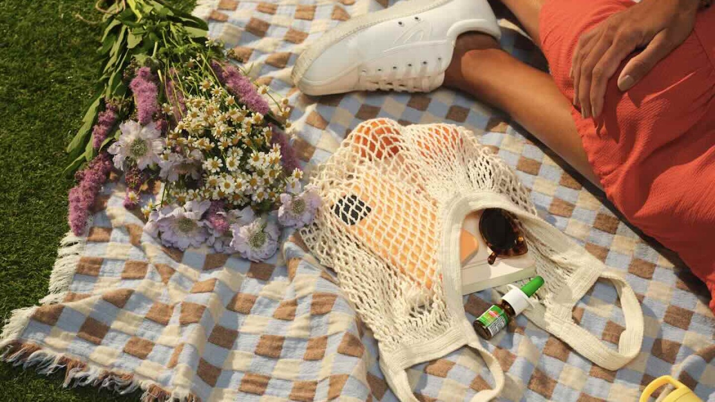 Picknickdecke mit Rhinocort